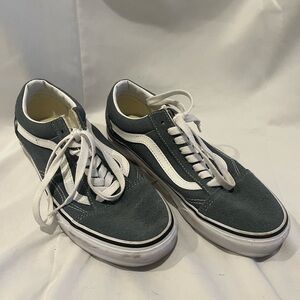 Green and White Sneakers